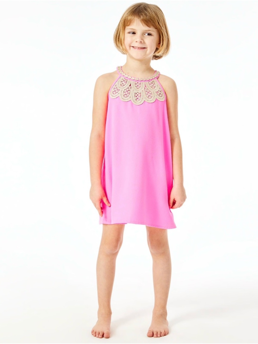 Lilly Pulitzer Mini Pearl shift dress prosecco pink size 10